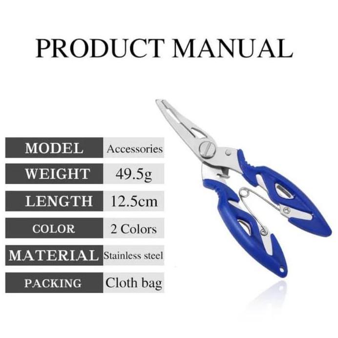Tang Pancing Multifungsi Split Ring / Tang Mancing Murah