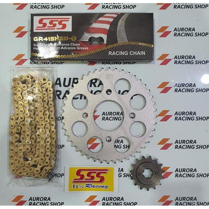 Gear Set SSS 415 Honda CBR 150 R & Rantai SSS 415 HSBT