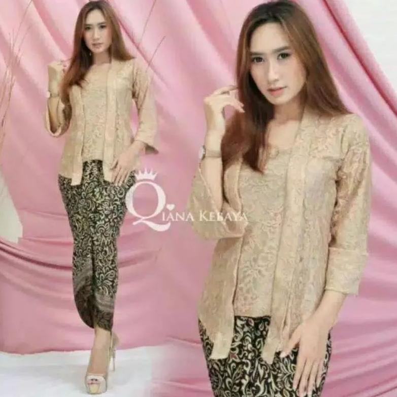 sale SET KEBAYA KUTUBARU BROKAT MODERN BAJU WISUDA PESTA KONDANGAN TUNANGAN KARTINIAN ATASAN KEBAYA 