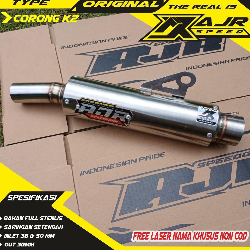 WARSIHLAPAK SILINCER KNALPOT RACING INLET 38 ORIGINAL AJR SPEED INDONESIA MODEL KAWAHARA BEBAS REQUE