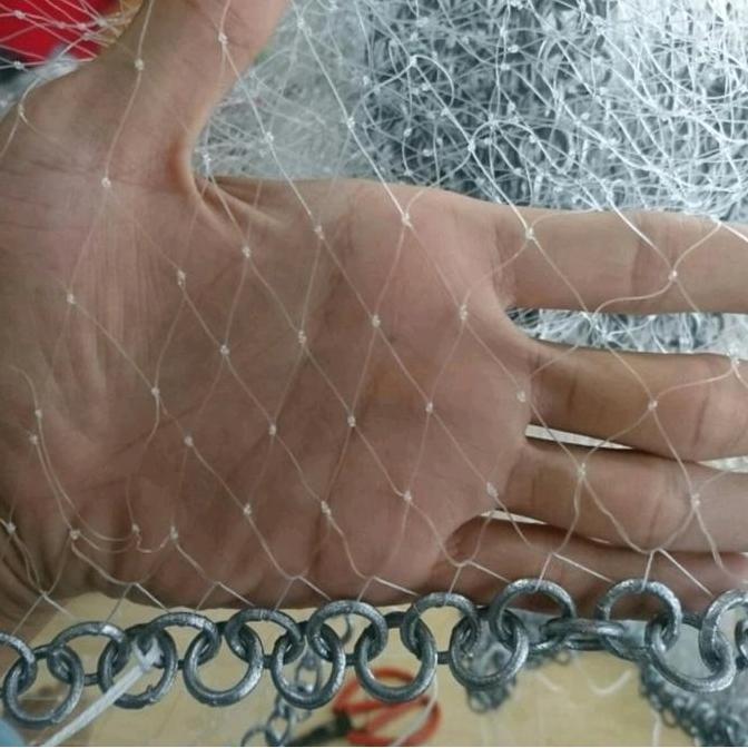 Jala lempar 4,5 meter jala ikan jala udang lubang 2 jari siap pakai senar 035 pemberat timah super D