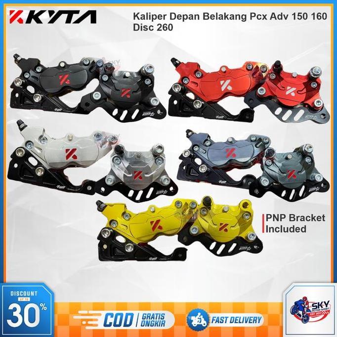 Kaliper Depan Belakang KYTA KTC 4P CLM Pcx Adv 150 160 Disc Standar 260 Orinal