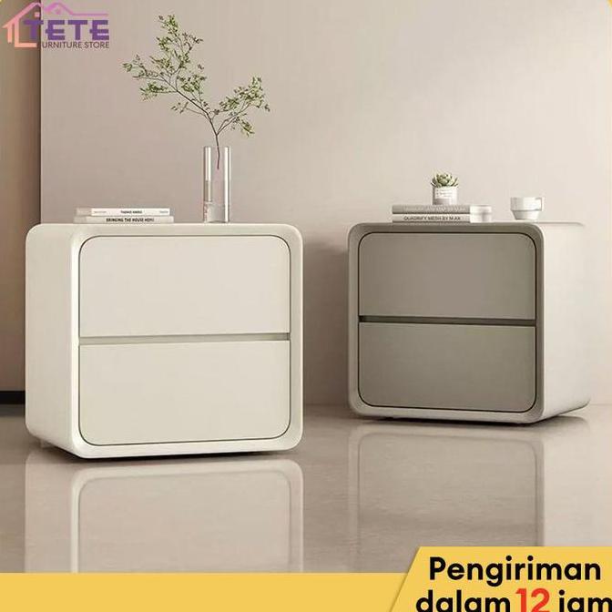 TERLARIS TETE(TOK)-MEJA NAKAS 30CM MEJA NAKAS KULIT ASLI MINIMALIS BEDSIDE TABLES KECIL MODERN MEJA 