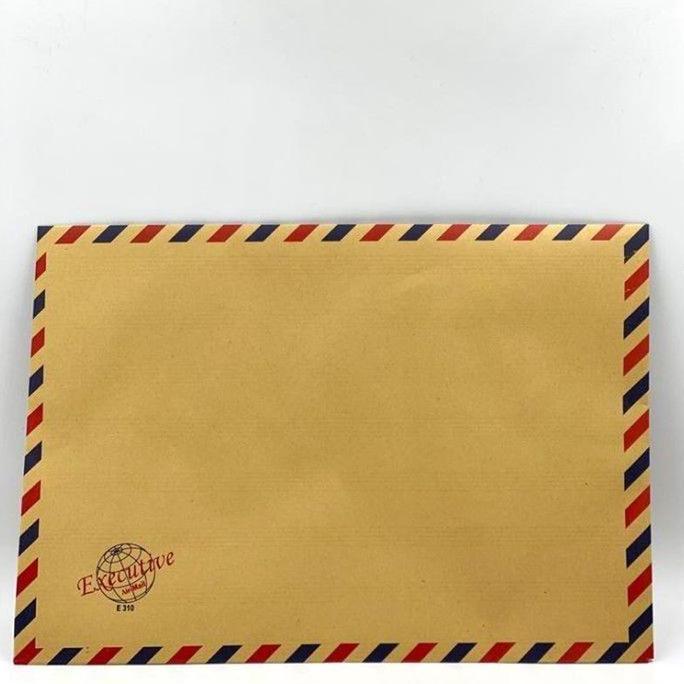 Banivestiwall - Amplop Coklat EXECUTIVE Folio Tali 310 Airmail/Map Coklat Lamar Kerja Kertas