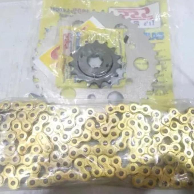 gear gir sss set rantai 428 or 415 kawasaki kaze r zx130 blitz eged