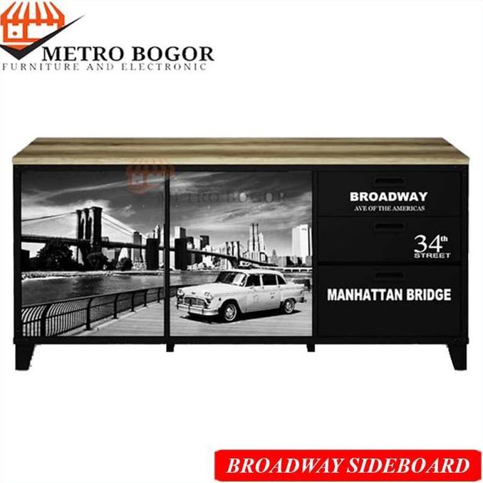 TERLARIS MELODY BROADWAY SIDEBOARD CMO - BLK MEJA SAMPING