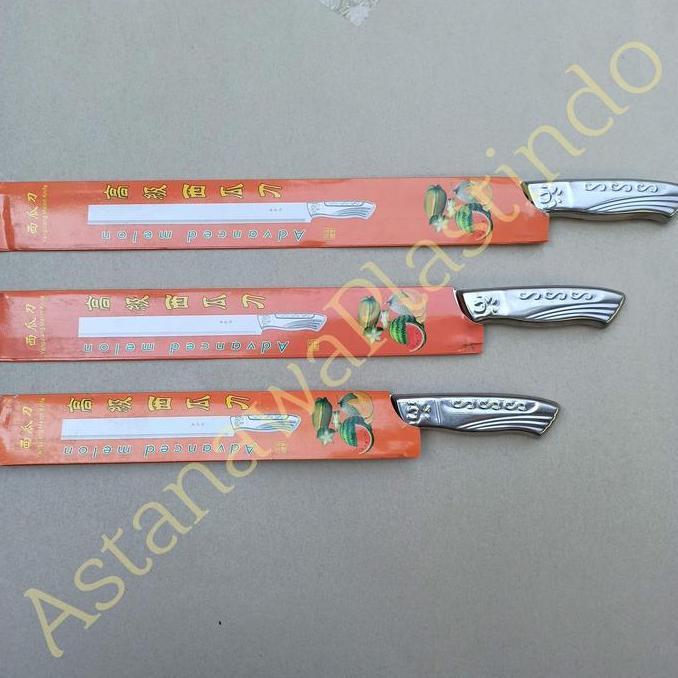 Cookwe- Pisau Buah Stainless Steel 40 Cm Panjang Piso Semangka Melon