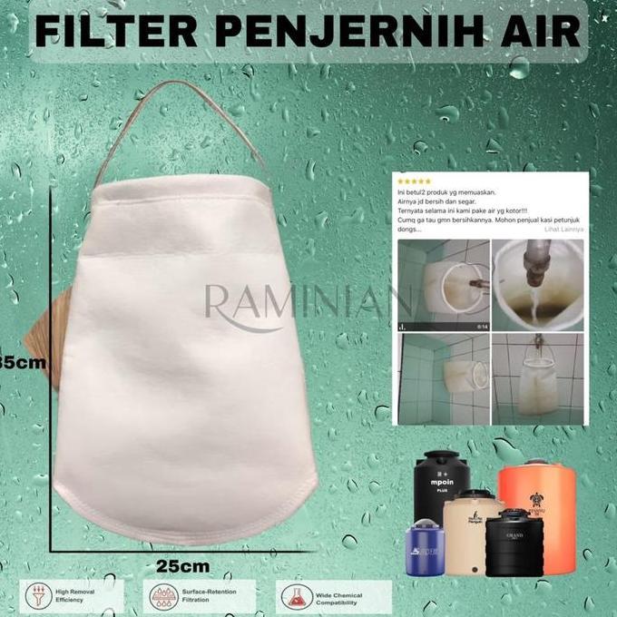 Guidato- Filter Air/Saringan Air Kamar Mandi/Alat Penjernih Air/Pembersih Kran Keran Set
