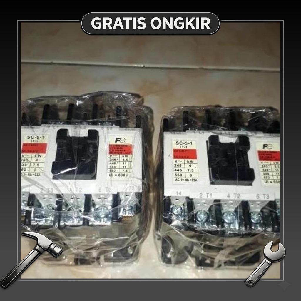 Magnetic Contactor Fuji Sc-5-1 Kontaktor Fuji Sc51 Sc 5 1 Magnetik