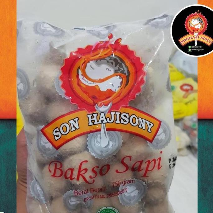 Tigadua_Global - BAKSO SONY SAPI BESAR 750 gram + BUMBU FROZEN SON HAJI