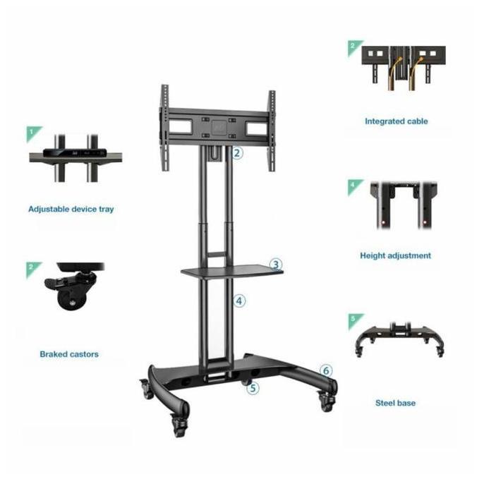 Lansungkirim- Bracket Tv Monitor Led Lcd North Bayou Nb Ava1500 Nb Ava1500 32"-70"