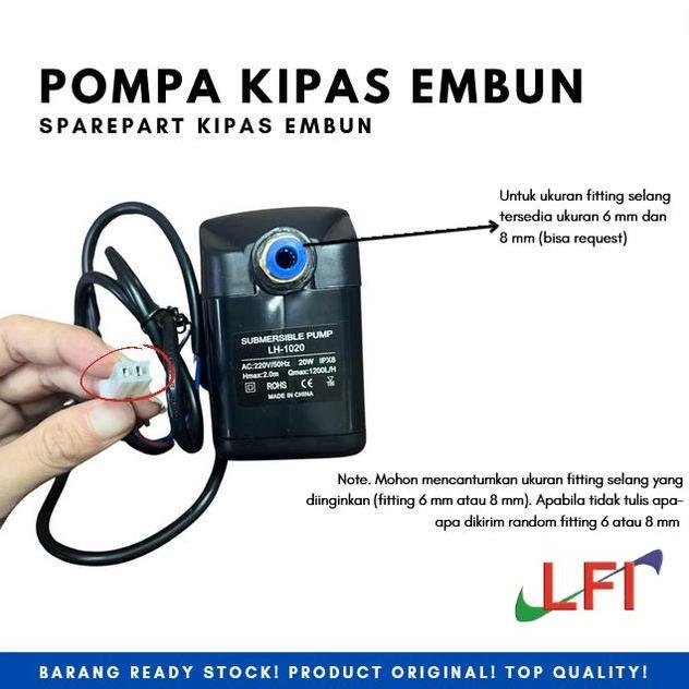 Nach- Sparepart Pompa Air Kipas Embun