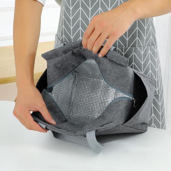 Nicht- Ggt Tas Bekal Makanan Jumbo Anti Air Lunch Bag Tahan Panas Tas Bento