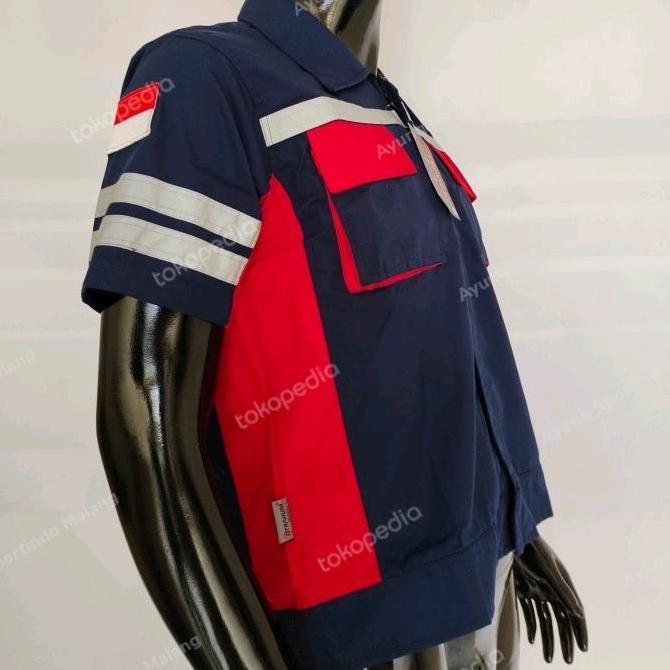 TERLARIS!! BAJU SERAGAM WEAACK SAFETY KERJA LAPANGAN LENGAN PENDEK REFLECTOR 3M