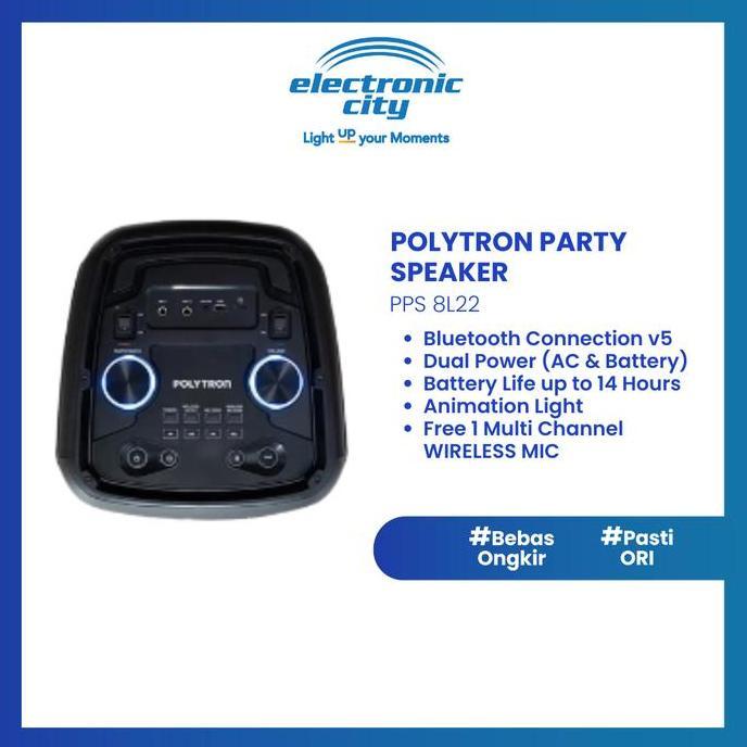 Promo Polytron Party Speaker - Pps 8L22