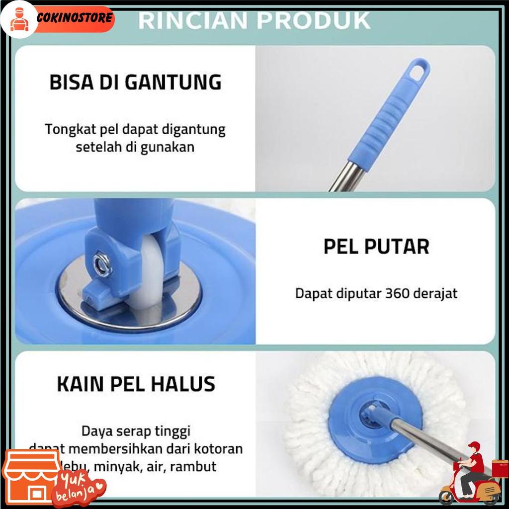 Perabot Rumahku Pel Lantai Mop Pel Lantai Pel Putar P0001 - Alat Pel Lantai Peras Otomatis Alat Pel 