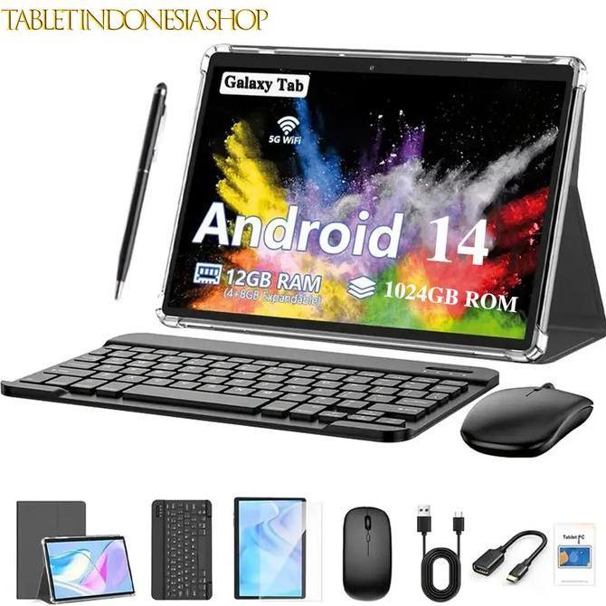 Tigadua_Global - Free keyboard, mouse, casing pelindung, dan stylus S12 MAX tablet android 2025 tabl