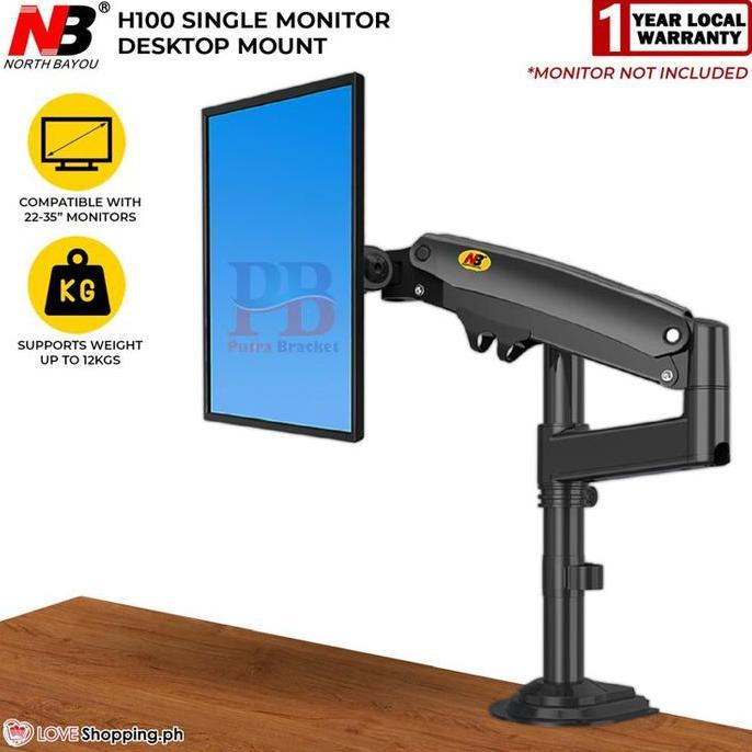 TERLARIS BRACKET MONITOR BRAKET MONITOR MEJA PC 22''-35'' GAS SPRING MONITOR