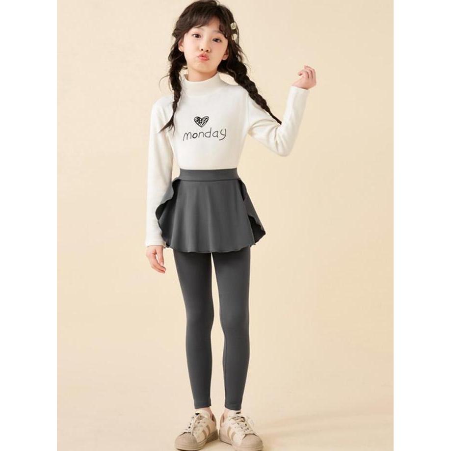 Cod,Bisa- Celana Legging Rok Type / Celana Legging Rok Olahraga Gym Anak Perempuan / Celana Olahraga
