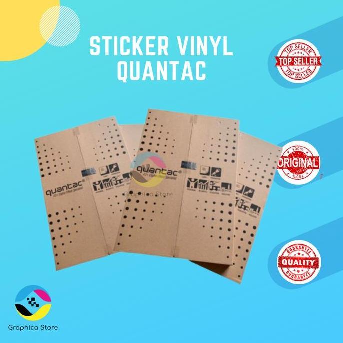 Terjaminmutu- Quantac Sticker Vinyl Laser A3+ Glossy Matte Transparan 35Mm X 4Mm 100 Lembar Quantac
