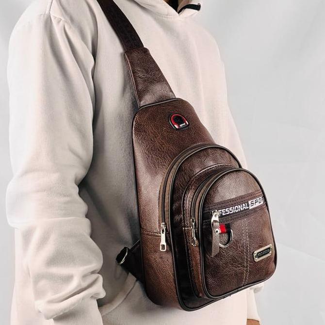 Tas Selempang Pria Tas Selempang Kulit Pria Tali Satu Polo Amstar
