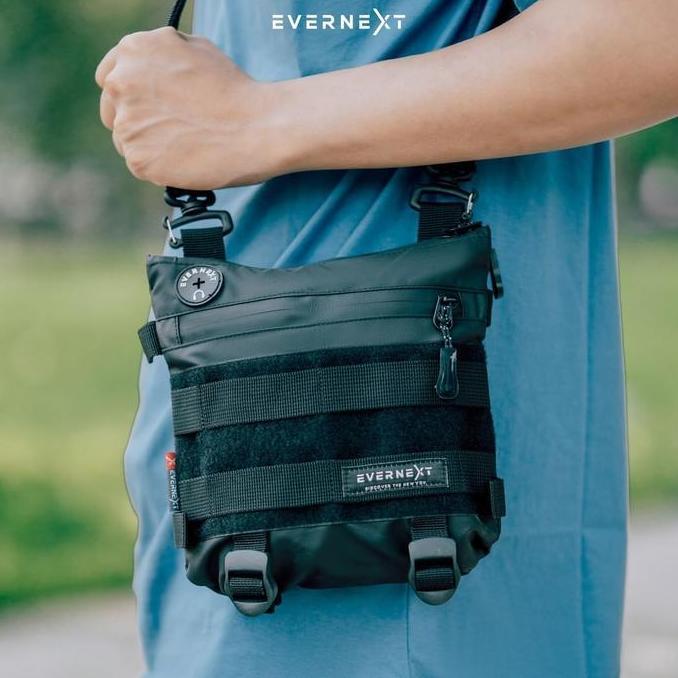 New Sling Bag Tactical Pria Tas Selempang Cowok Keren Branded Anti Air