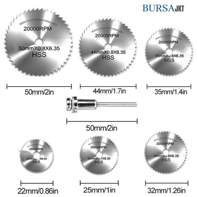 JAOPMAM MATA + BATANG GERGAJI GERINDA POTONG MINI CUTTING WHEEL 16 - 30 MM PROTOK
