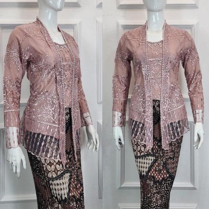 DISKON Setelan Rok Wanita Muslim Baju Atasan Tunik Premium Set Delia DISKON