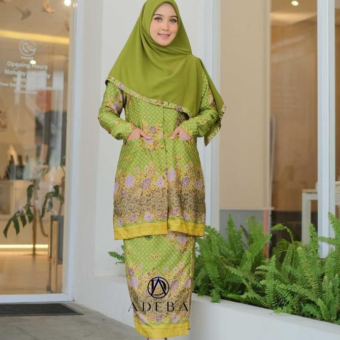 TERKINI SETELAN MUSLIMAT NU SEMISUTRA MUDA BY ADEBA Atasan Bawahan  Muslim Wanita Baju Dewasa setela