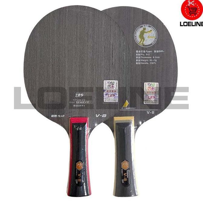 TERMURAH - Kayu Bet Bat Pingpong Hitam Tenis Meja RITC 729 Friendship V-8 Bagus