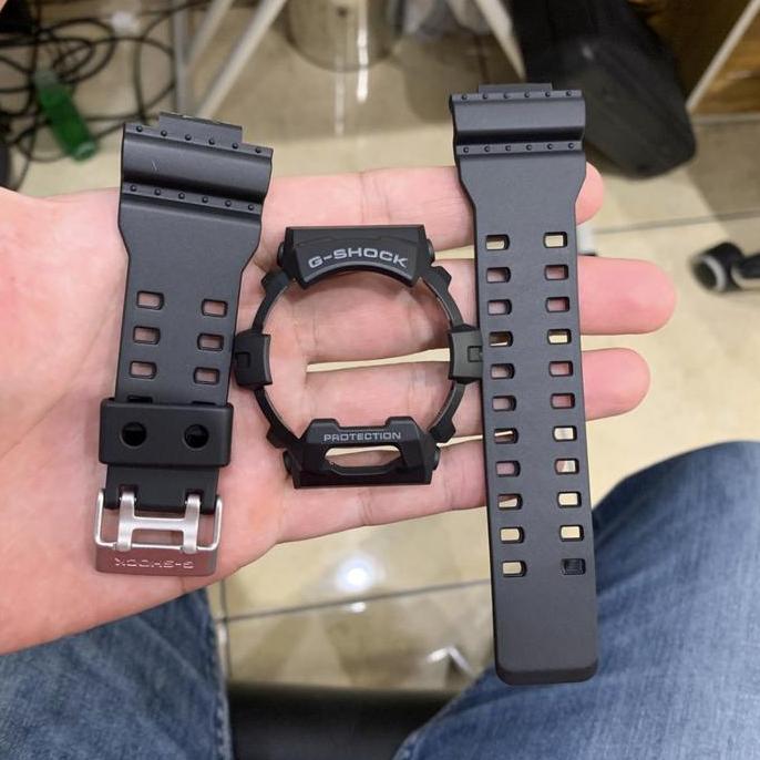 BNB Band Bezel CASIO GSHOCK G 8900 GR 8900 GWX 8900 HITAM ORIGINAL Tulisan Abu Buckle Silver