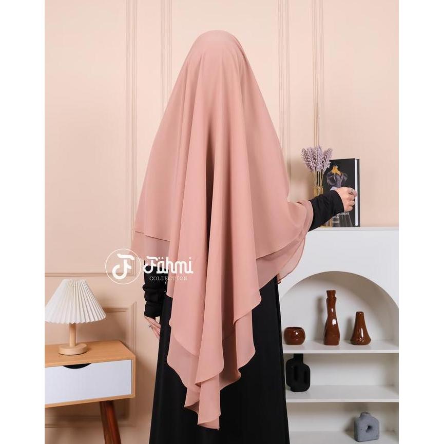 PREMIUM jilbab syari French Khimar Rania bisa langsung pake cadar Kerudung Muslim PREMIUM