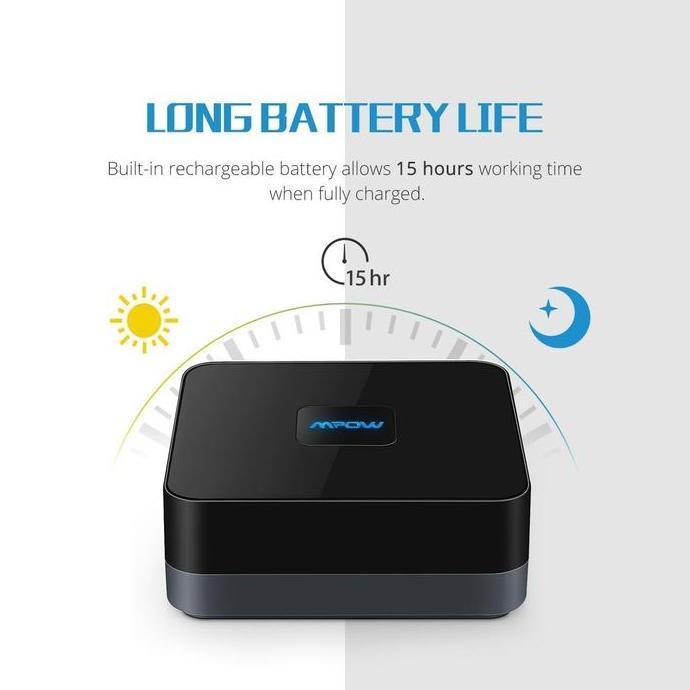 Ready MPOW BH070AB Bluetooth 4.1 Receiver For Home 15-Hr Battery