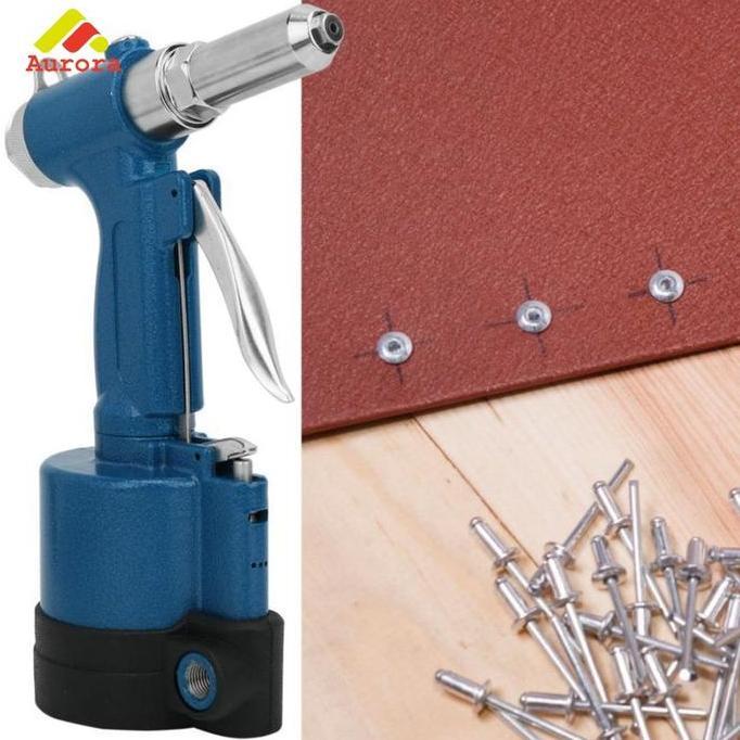 MEMATRI Professional Pneumatic Rivet Nut Gun Otomatis Air Riveter Tang Rivet Angin Alat Rivet Mur M3