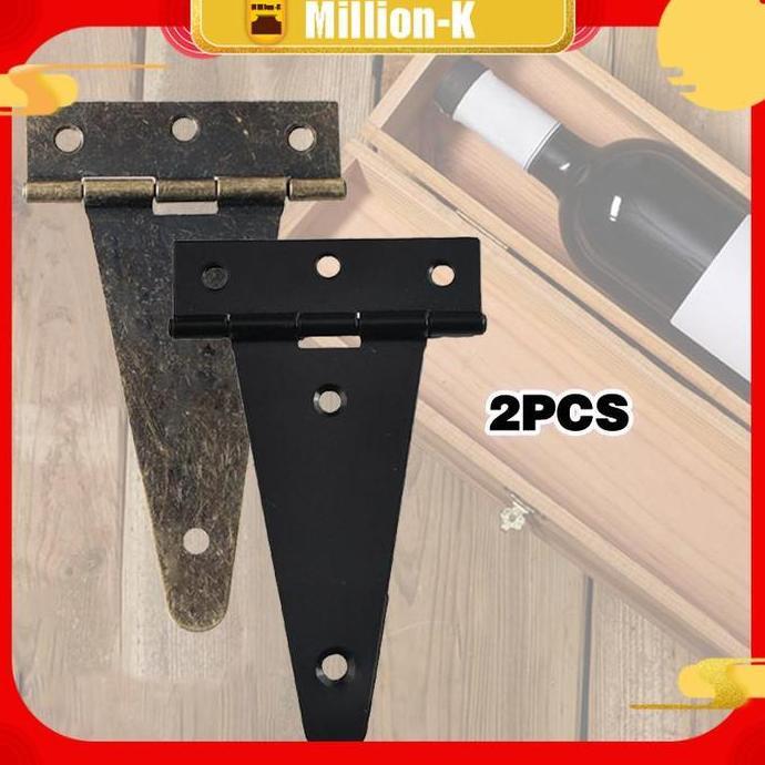 ZHURATMI 2Pcs Engsel Gudang T / Engsel Pintu Gerbang Garasi / Engsel Besi Gudang PROTOK