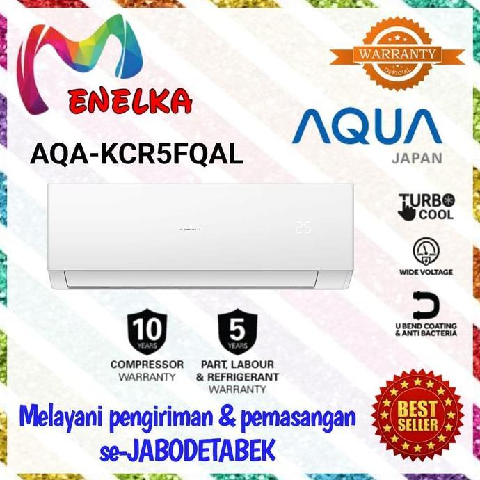 Terlaris Ac Aqua Japan Aqa - Kcr 5Ahp 1/2Pk Ac Low Watt Aqa -Kcr 5Ahp + Pasang