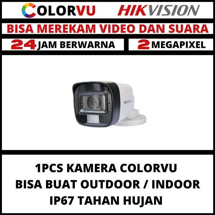 CCTV HIKVISION 2MP COLORVU OUTDOOR KAMERA COLORFULL CAMERA CCTV