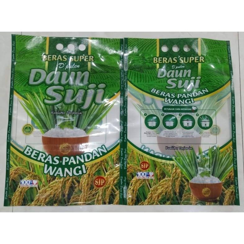 WIRYAASIHMALL 50PCS KEMASAN BERAS RINJANI/ ROJOLELE/DAUN SUJI/ ROJOLELE HITAM/ RAMOS BANDUNG/RAJALEL