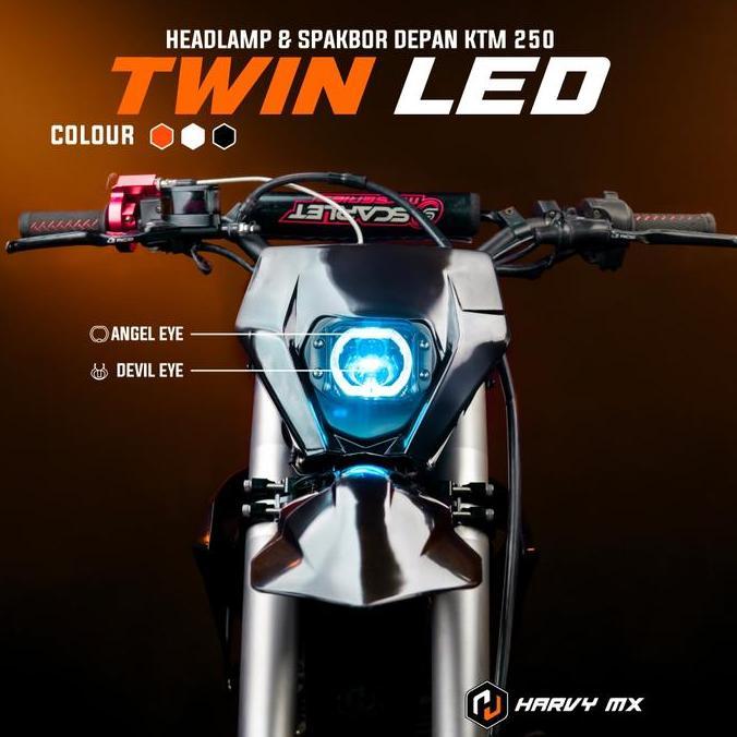 HARVYMX Spakbor Depan Headlamp KTM 250 Twin Led