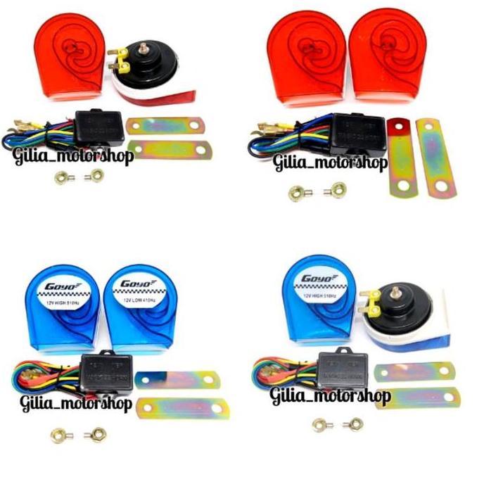 KLAKSON ECHO 8SUARA PLUS RELAY KLAKSON TELOLET KLAKSON KEONG ECHO 8SUARA 12VOLT MOTOR NICEVARIASI BE