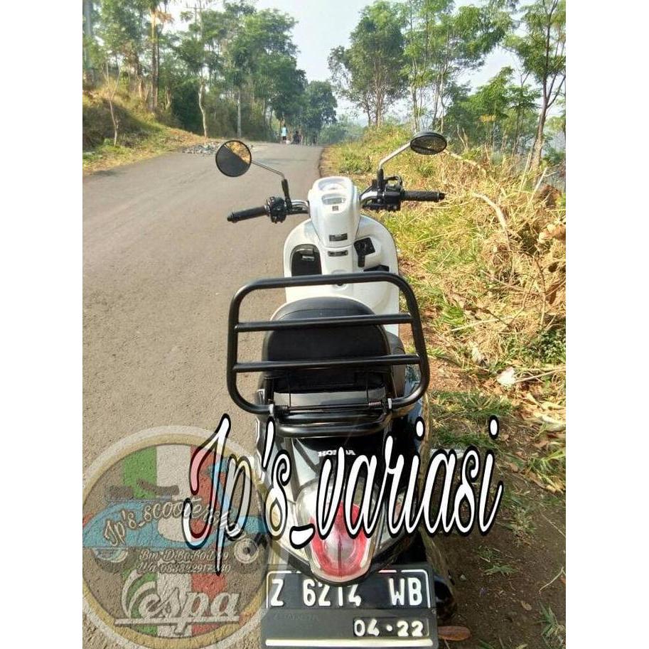 aksesoris motor sandaran belakang motor scoopy Back rack Honda scoopy