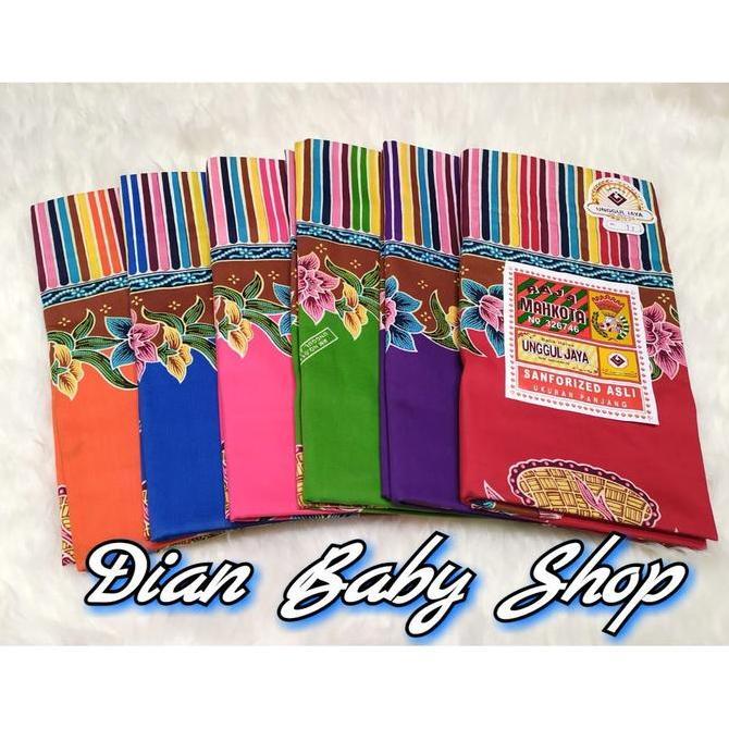 Kain Gendong Bayi Bagus - UNGGUL JAYA [[ MAHKOTA_Corak BUNGA KERANJANG ]] Jarik Batik Panjang. PL