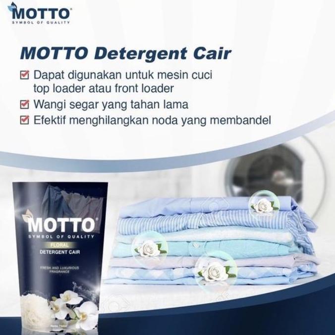 Clenesc- Sabun Bandung Motto Detergent Cair Floral 750 Ml Fresh And Luxurious