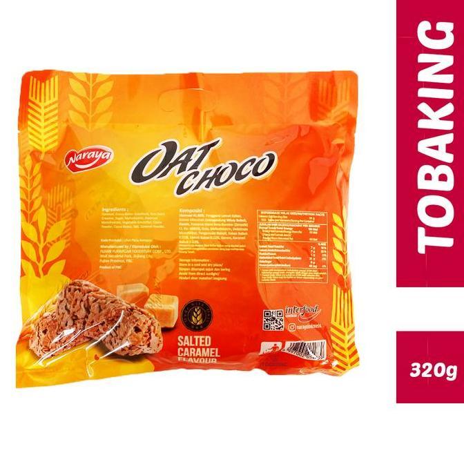 Nofrizalabadi - Naraya Oat Choco Salted Caramel 320Gr Oat Snack