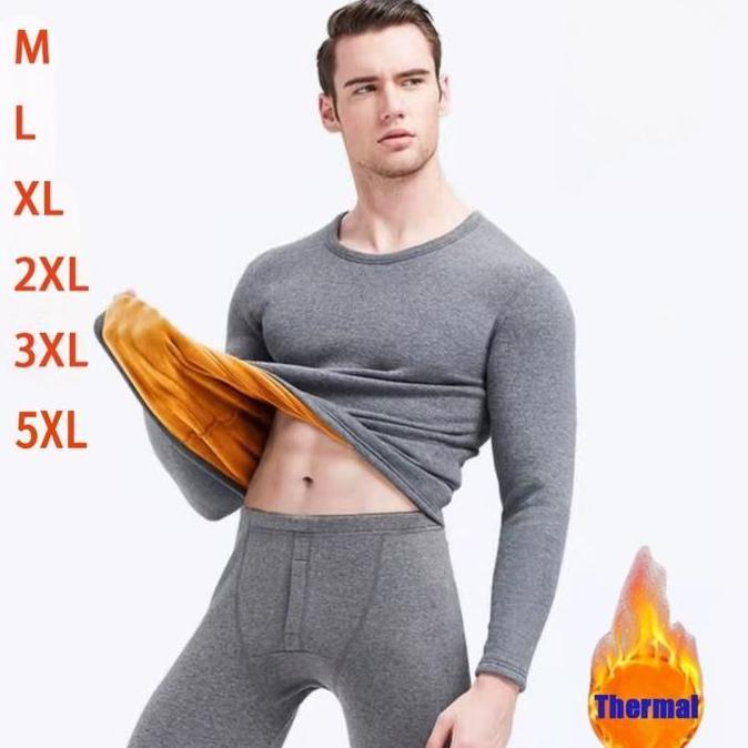 Pakjajang_toys - long john pria pakaian dalam thermal panjang baju celana tebal musim dingin dewasa 