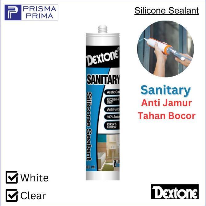 Silicone Sealant Dextone Sanitary Anti Jamur Bocor Lem Kaca