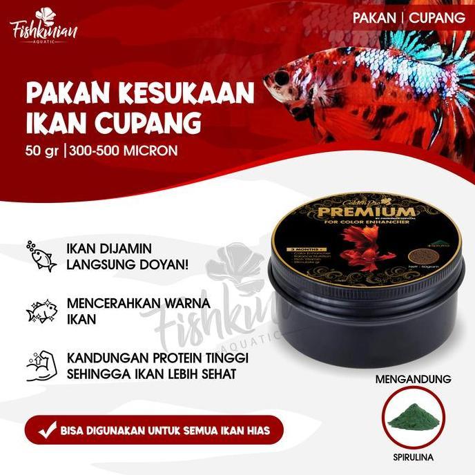 PELET IKAN CUPANG BETTA FISH - PREMIUM DENGAN SPIRULINA