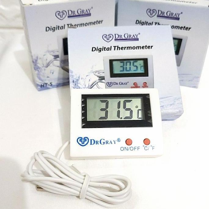 Varahbelva - Termometer Digital Aquarium / Rumah kaca Digital Dr.Gray / Kulkas HT5