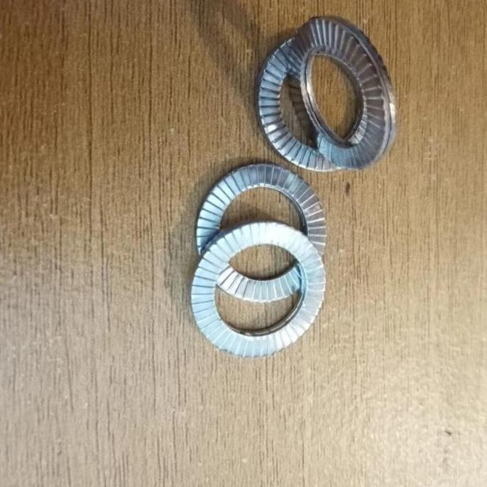 RING WASHER LOCK NL6 STAINLESS 304.RING DOUBLE LOCK M6 SS 304.WASHER LOCK M6 SS .RING DOUBLE M6 STAI