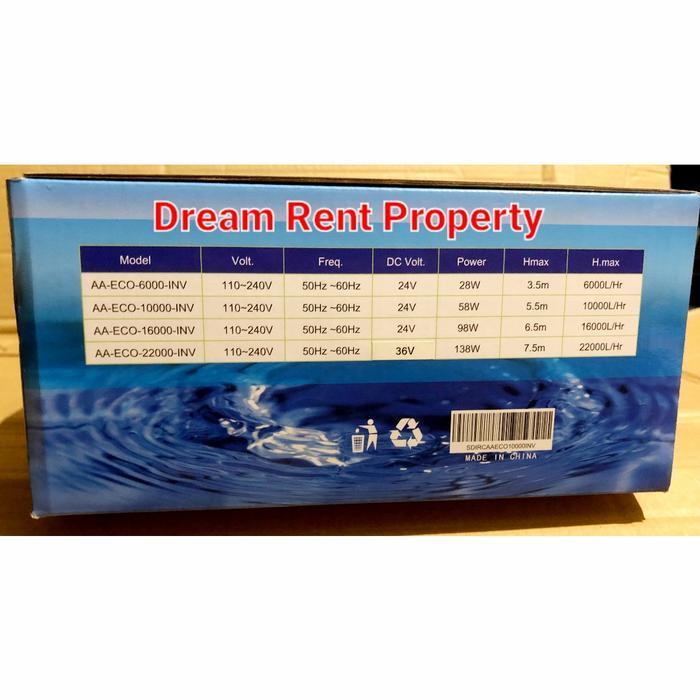Mesin Pompa Akuarium Filter Kolam Aqurium Pump RECENT AA-ECO-16000-INV
